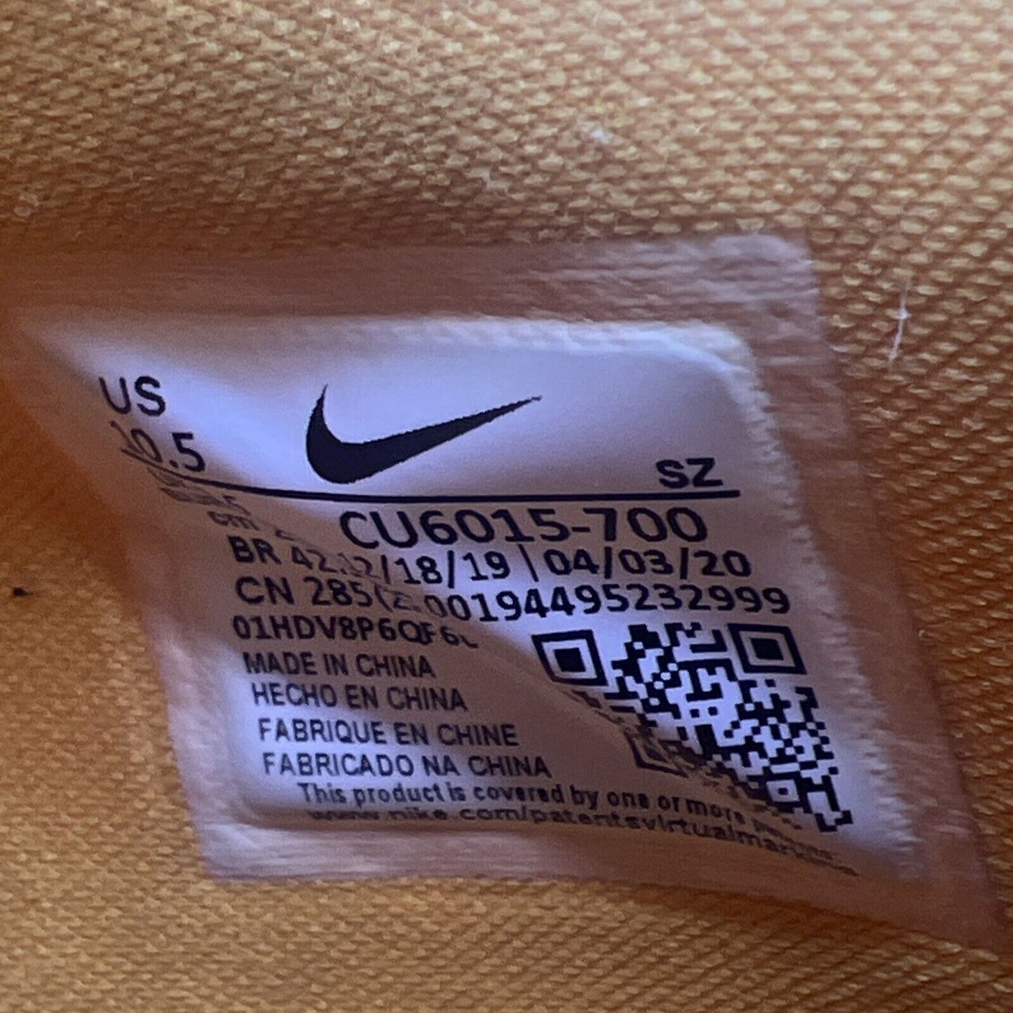 Size 10.5 - Nike Off-White x Air Rubber Dunk University Gold Black (CU6015-700)