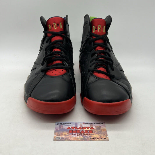 Size 12 - Air Jordan 7 Retro Marvin the Martian Black Green Leather (304775-028)