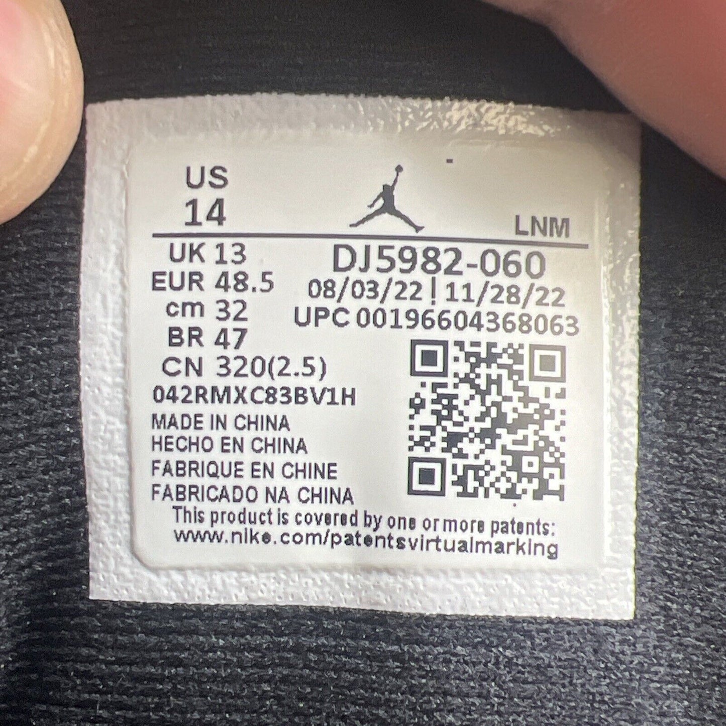 Size 14 - Air Jordan 13 Retro Black Flint (DJ5982-060)