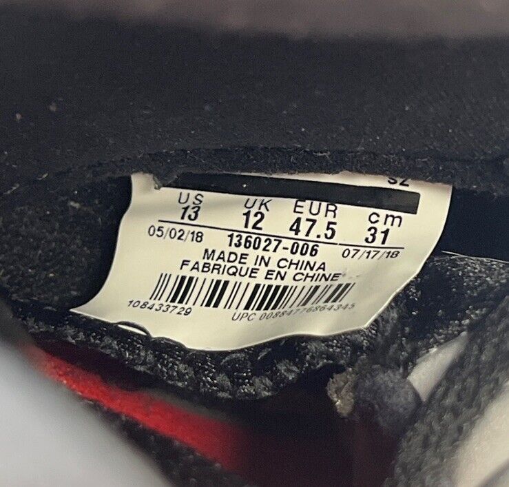 Size 13 - Air Jordan 5 Retro Satin Bred Black Red (136027-006)