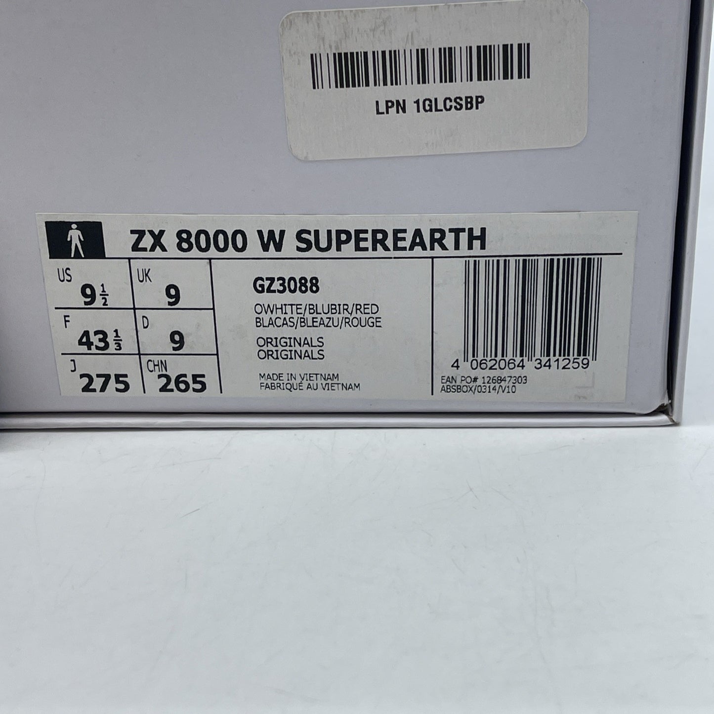 Size 9.5 - adidas Sean Wotherspoon x ZX 8000 A-ZX Series Suede (GZ3088)