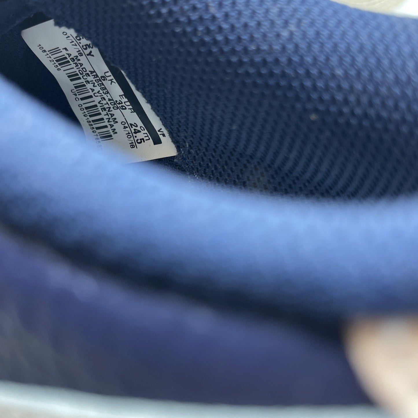 Size 6.5Y (GS) - Nike Air Force 1 '07 LV8 Low Nautical (AR5583-400)