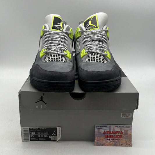 Size 11.5 - Jordan 4 Retro SE Mid Neon 95 Suede (CT5342-007)
