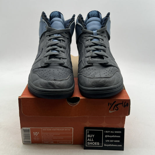 Size 10.5 - Nike Dunk Premium High Gray (314877-041)
