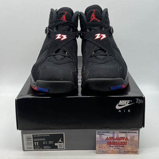 Size 11 - Jordan 8 Retro Mid Playoff Red White Suede (305381-062)