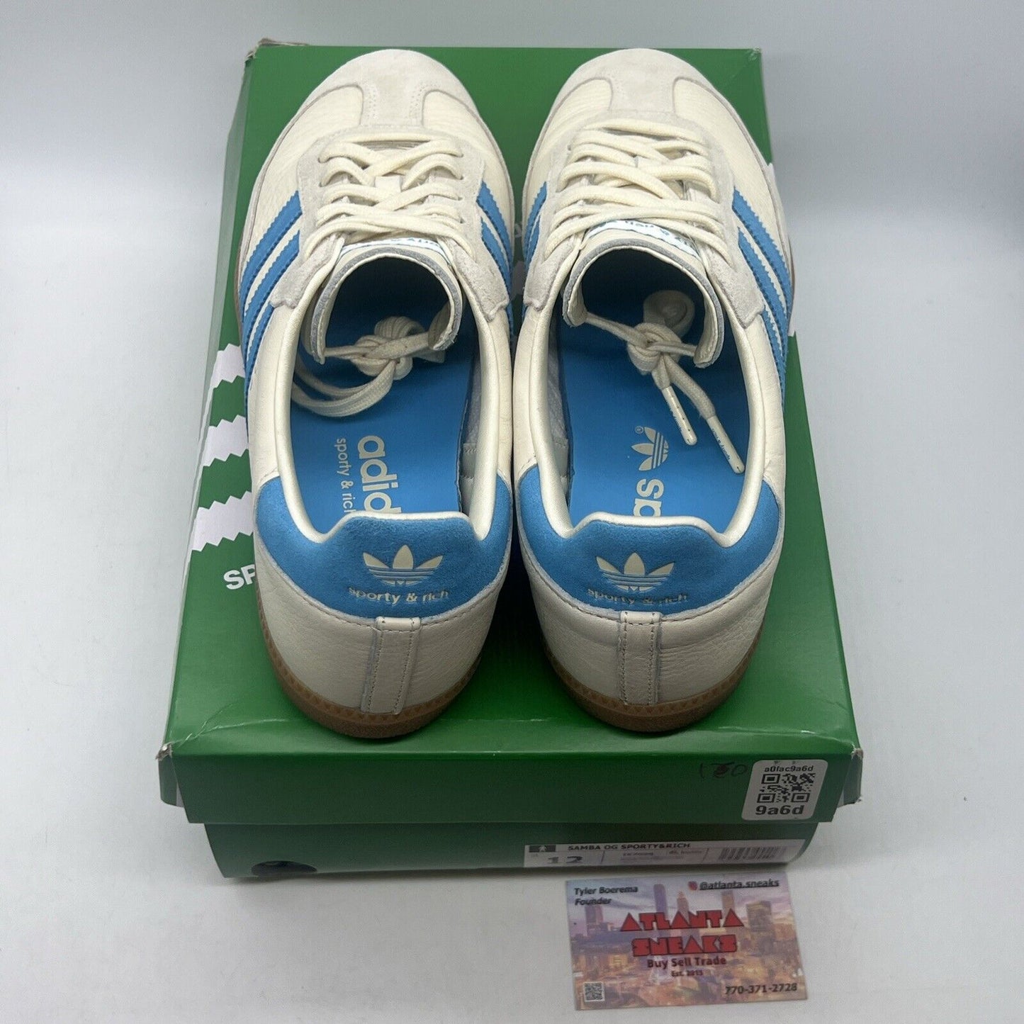 Size 12 - adidas Sporty & Rich x Samba OG Cream Blue (IE7096)
