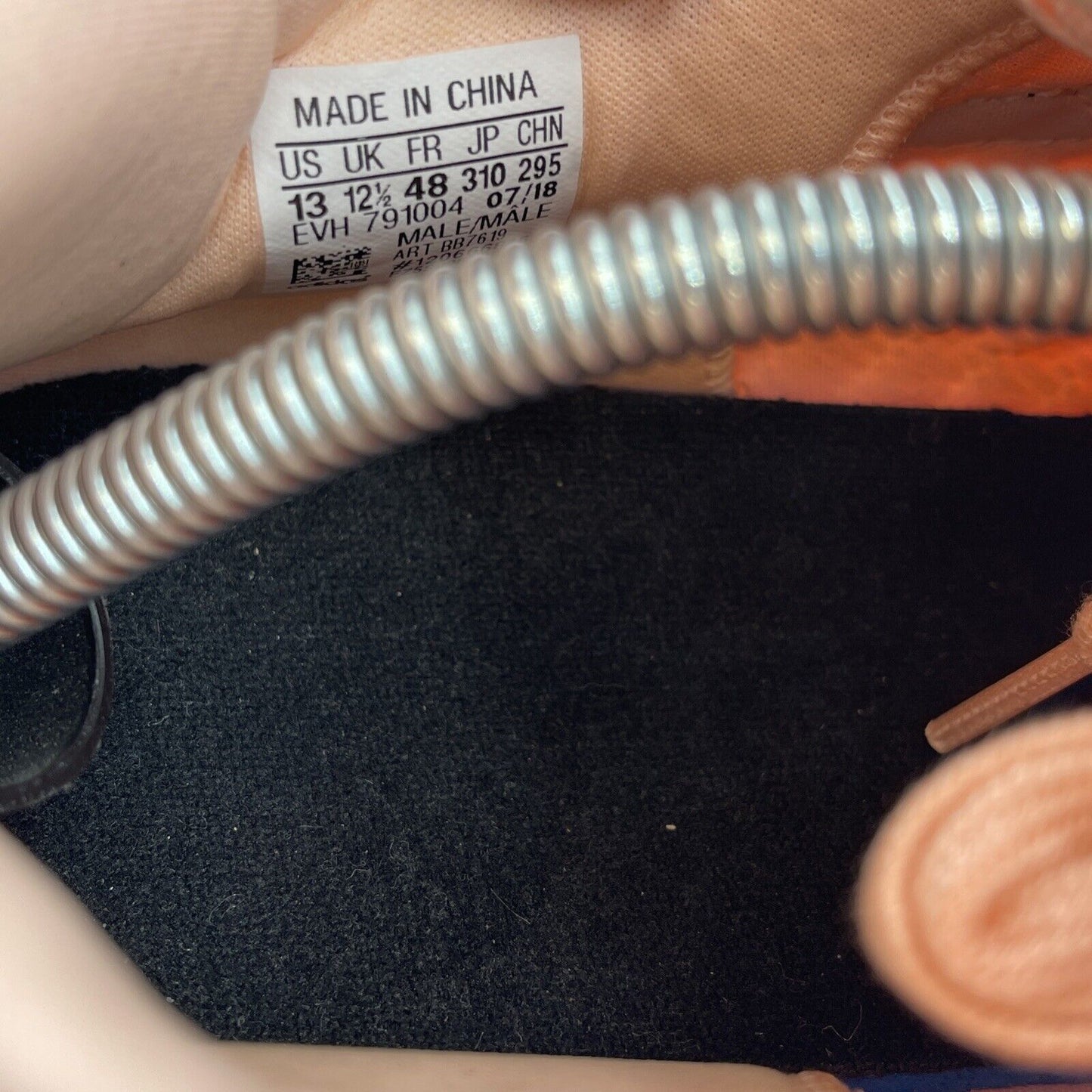 Size 13 - adidas Sobakov Clear Orange Pink Black Suede Leather (BB7619(