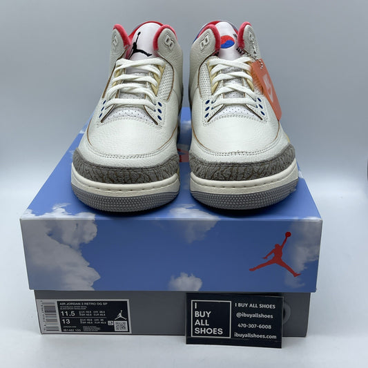 Size 11.5 - Air Jordan 3 Retro Seoul 2.0 Grey Brown Suede Leather (IB1482-100)