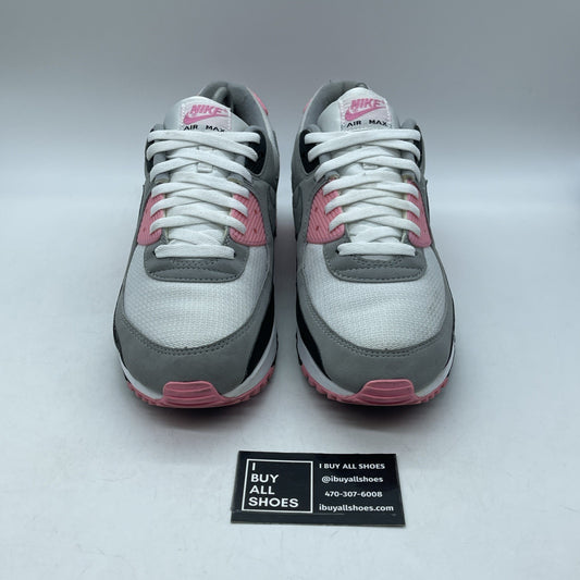 Size 12 - Nike Air Max 90 Rose Pink Grey White Suede Leather (CD0881-101)