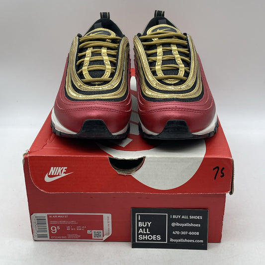 Size 9.5W - Nike Air Max 97 Gold Sequin (CT1148-600)