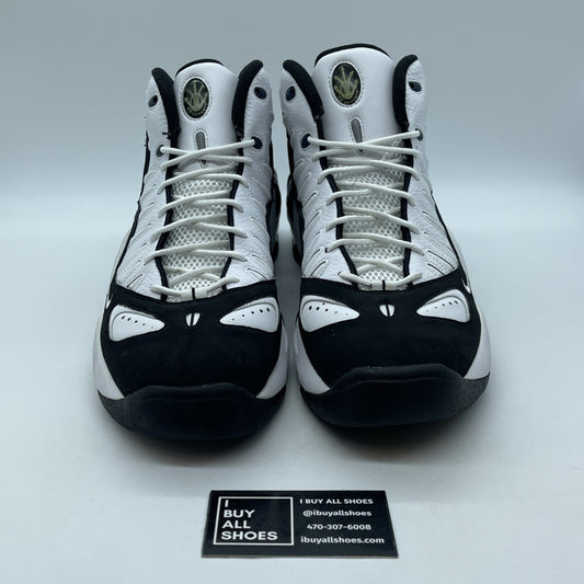 Size 13 - Nike Air Max Uptempo 97 White Black Suede Leather (399207-100)