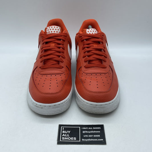 Size 10 - Nike Air Force 1 '07 Low Team Orange (AA4083-800)