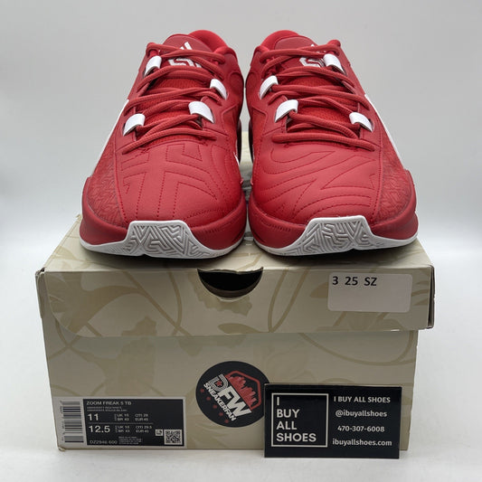 Size 11 - Nike Zoom Freak 5 TB University Red White Suede Leather (DZ2946-600)