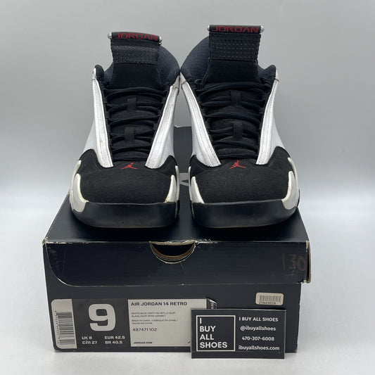 Size 9 - Air Jordan 14 Retro 2014 Black Toe (487471-102)