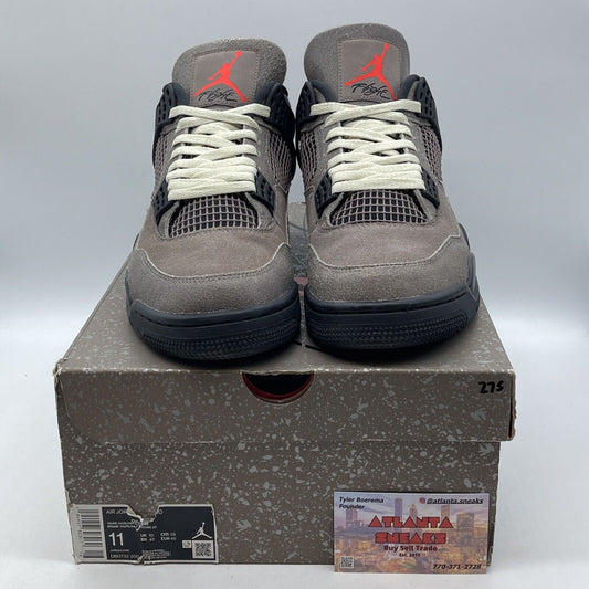 Size 11 - Jordan 4 Retro Mid Taupe Haze Brown Black Suede Leather (DB0732-200)