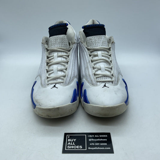 Size 11.5 - Air Jordan 14 Retro Hyper Royal Blue Black White (487471-104)