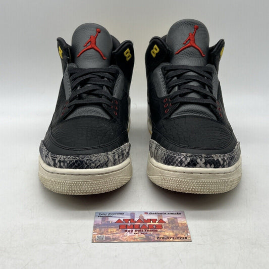 Size 12 - Air Jordan 3 Retro SE Animal Instinct 2.0 Black Yellow White CV3583003