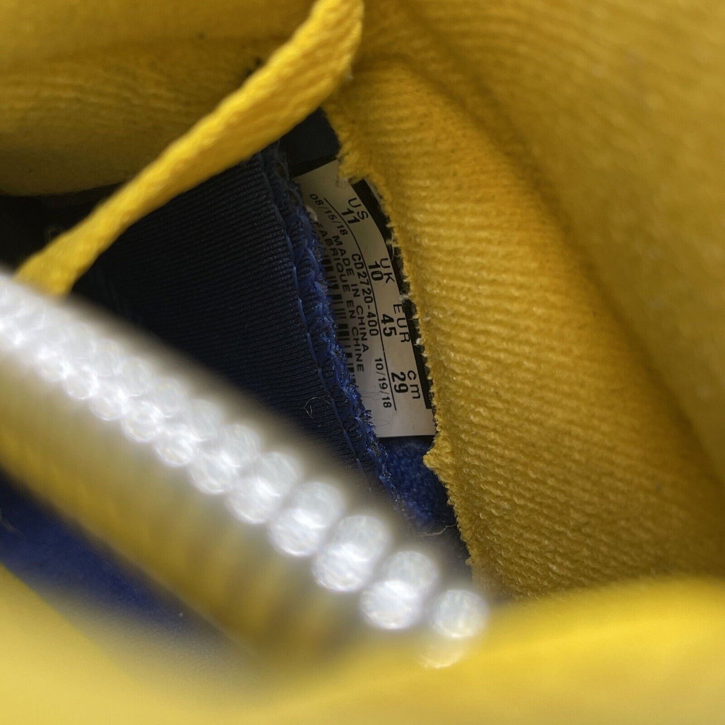 Size 11 - Air Jordan 5 Retro Laney Blue Grey Yellow Suede Leather (CD2720-400)