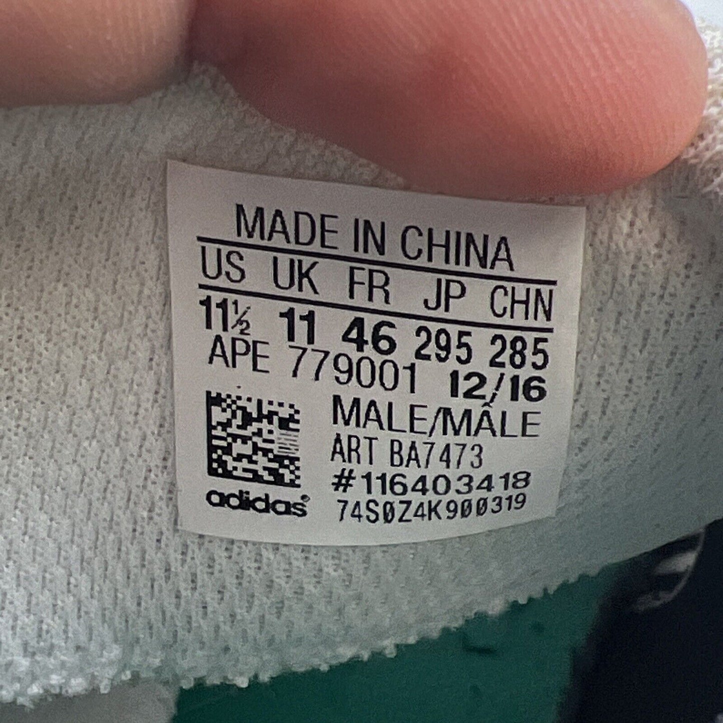 Size 11.5 - Adidas EQT Support 93/17 Turbo Equipment (BA7473) Sneakers