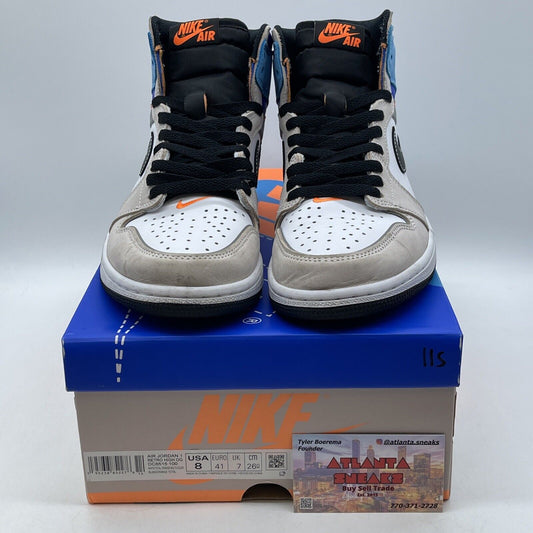 Size 8 - Air Jordan 1 Retro OG High Prototype Blue White Black (DC6515-100)