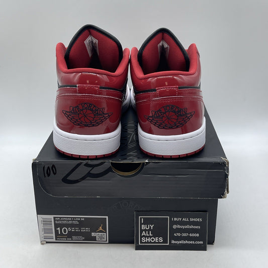 Size 10.5 - Air Jordan 1 Low Patent Varsity Red Black (HV4089-006)