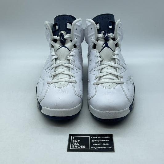 Size 13 - Jordan 6 Retro Midnight Navy White Leather (CT8529-141)
