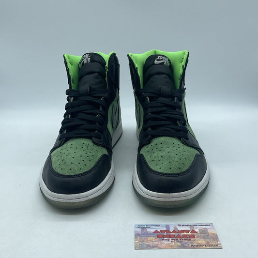 Size 10.5 - Air Jordan 1 Zoom High Zen Green White Black (CK6637-002)