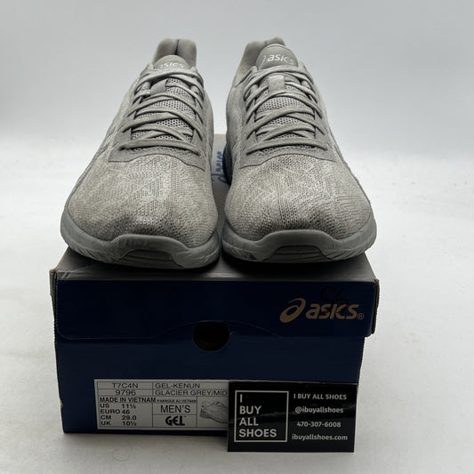 Size 11.5 - Asics Gel-Kenun Gray Mesh Athletic Running Sneakers (T7C4N-9796)