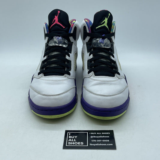Size 9.5 - Jordan 5 Retro Alternate Bel-Air White Purple Leather (DB3335-100)