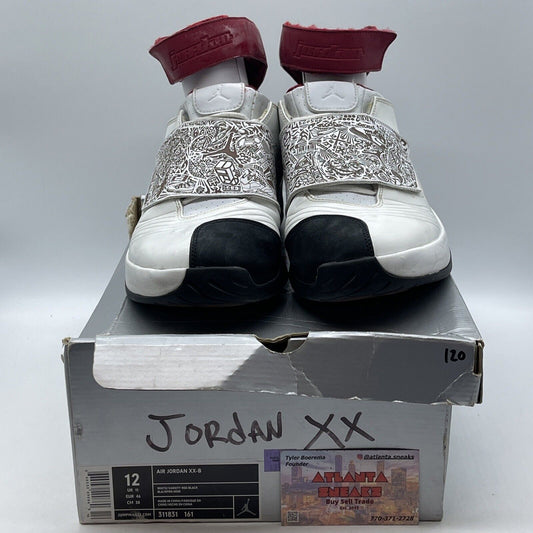 Size 12 - Air Jordan 20 OG B-Grade White Varsity Red White Leather (311831-161)