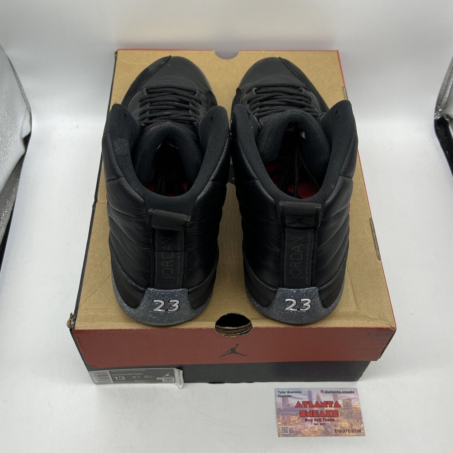 Size 13 - Air Jordan 12 Utility Grind Black Grey Leather (DC1062-006)