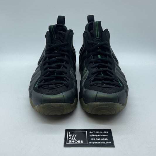 Size 11 - Nike Air Foamposite Pro Pine Green Black Suede Leather (624041-301)