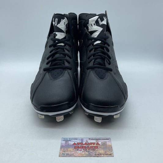 Size 14 - Air Jordan 7 Retro Metal Cleat Oreo Black White Leather (684943-010)