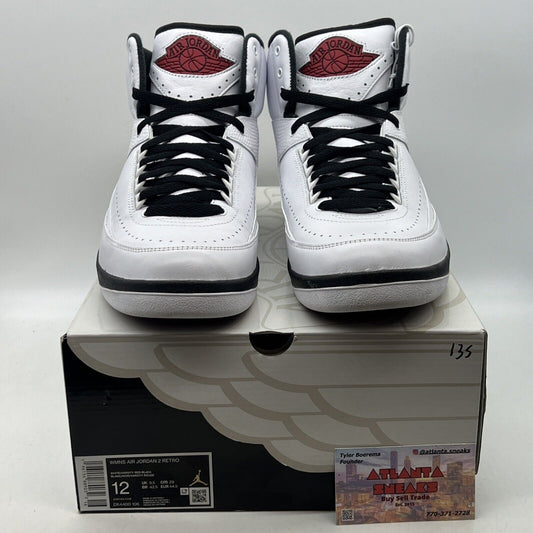 Size 12 - Air Jordan 2 Retro 2022 Chicago W White Black Red Leather (DX4400-106)