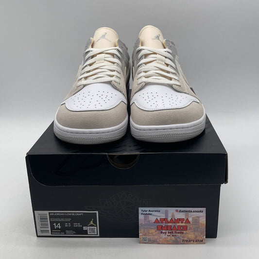 Size 14 - Air Jordan 1 SE Craft Low Inside Out Grey Suede Leather (DN1635-100)