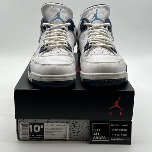 Size 10.5 - Air Jordan 4 Retro LS Columbia (314254-107)