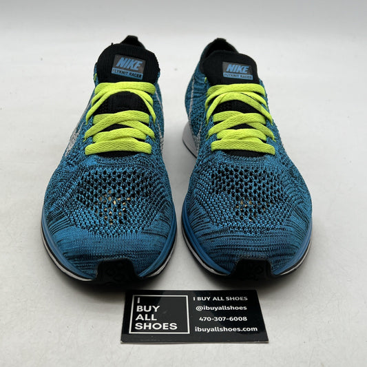 Size 12 - Nike Flyknit Racer Blue Glow (526628-402)