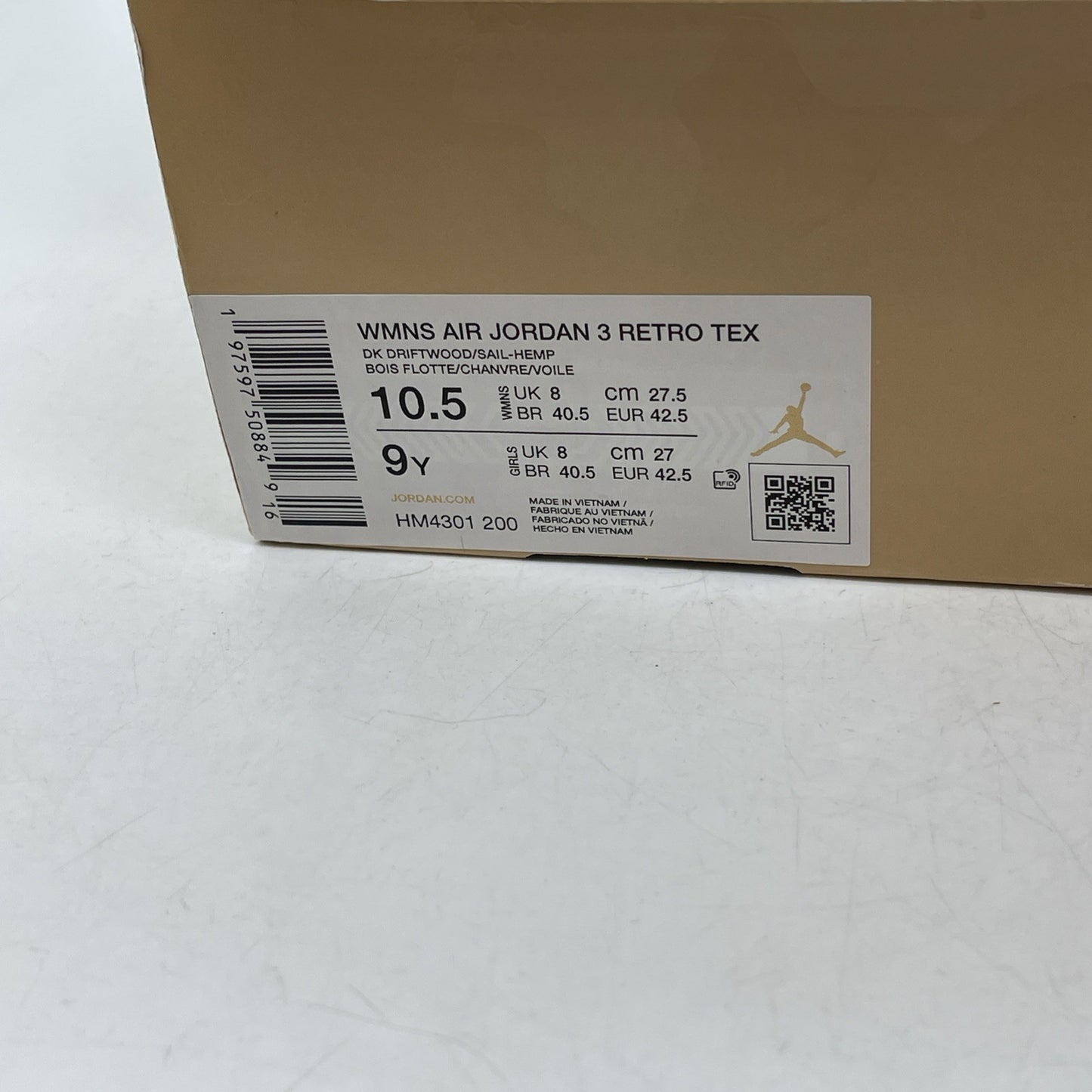 Size 10.5W - Nike Jordan 3 Retro WNBA Desert Camo (HM4301-200)