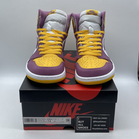 Size 12 - Jordan 1 Retro High OG Brotherhood Yellow Leather (555088-706)