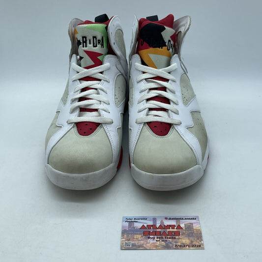 Size 11.5 - Air Jordan 7 Retro 2015 Hare White Red Purple Green (304775-125)