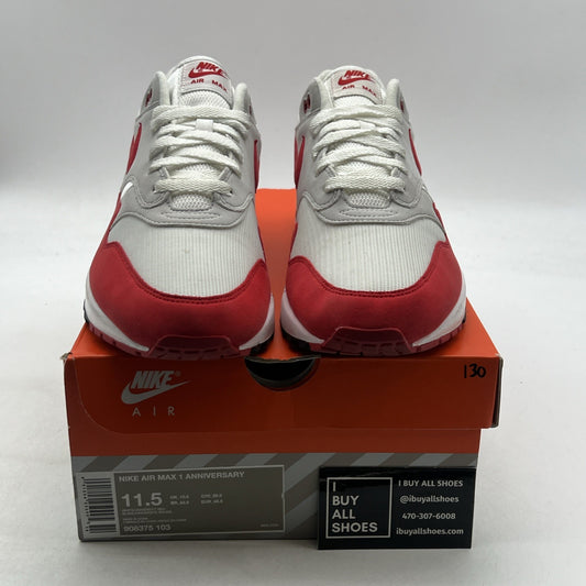 Size 11.5 - Nike Air Max 1 OG Anniversary 2017 Re-Release Red (908375-103)