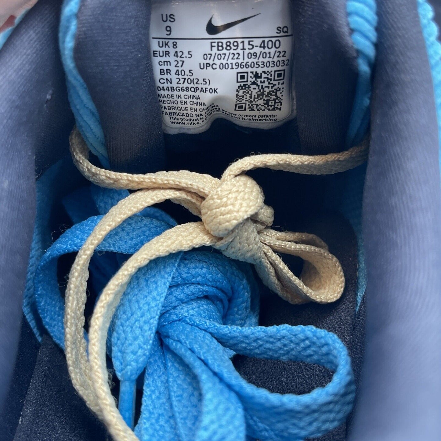 Size 9 - Nike Air Max 1 Premium Baltic Blue Corduroy Brown Suede (FB8915-400)