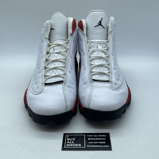 Size 13 - Air Jordan 13 Retro Cherry Red White Black Suede Leather (414571-101)