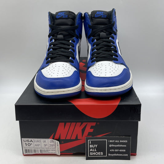 Size 10.5 - Jordan 1 Retro High OG Game Royal Blue Black Leather (555088-403)