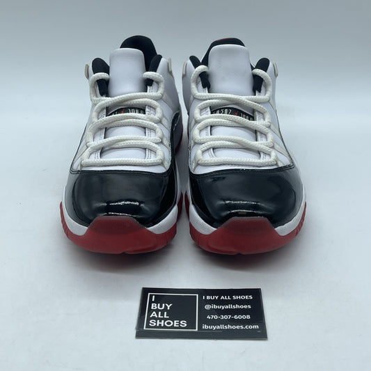Size 8.5 - Jordan 11 Retro Low Concord Bred White Leather (AV2187-160)