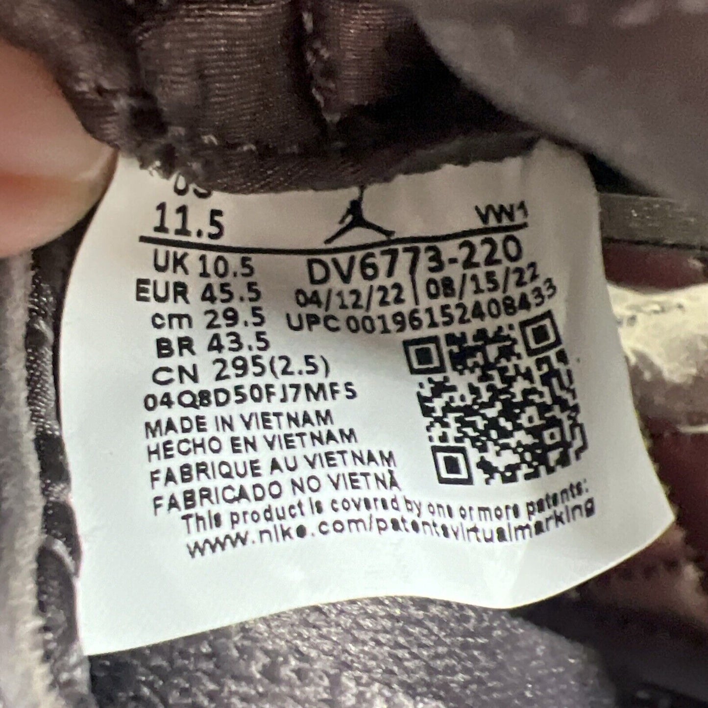Size 11.5 - Jordan 4 Retro x A Ma Maniere Mid Violet Ore Black (DV6773-220)