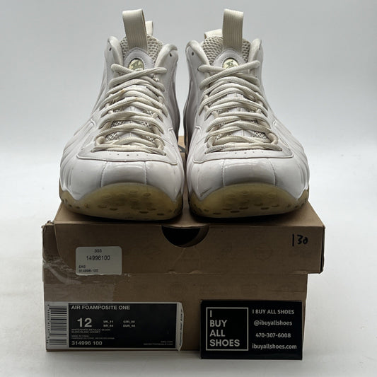 Size 12 - Nike Air Foamposite One White-Out (314996-100)