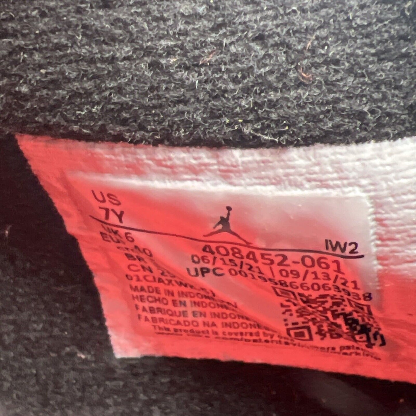 Size 7 - Air Jordan 4 Infrared 2022 (408452-061)