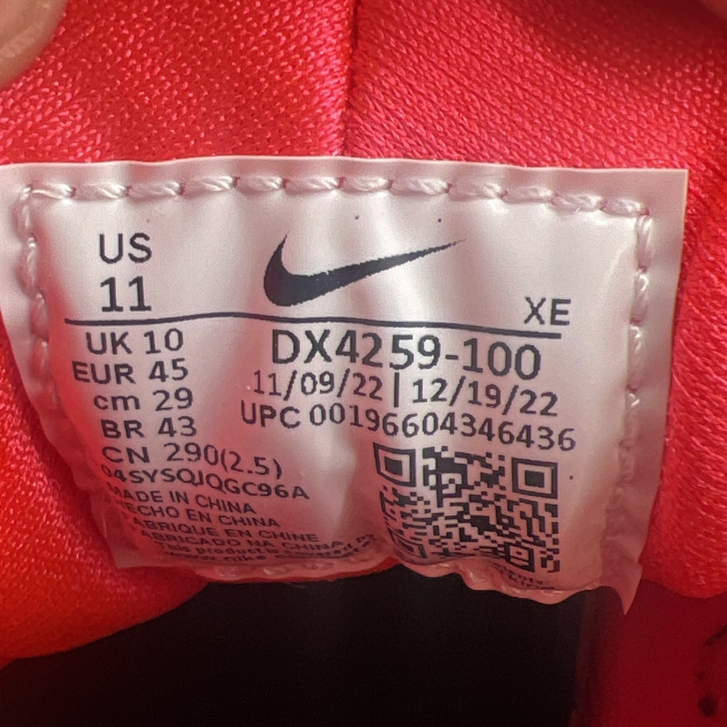 Size 11 - Nike Air Huarache Icons - Infrared (DX4259-100)