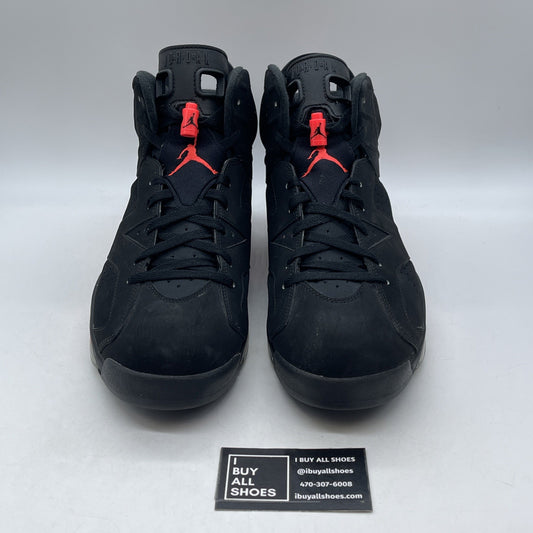 Size 14 - Air Jordan 6 Retro Infrared Black 2014 (384664-023)
